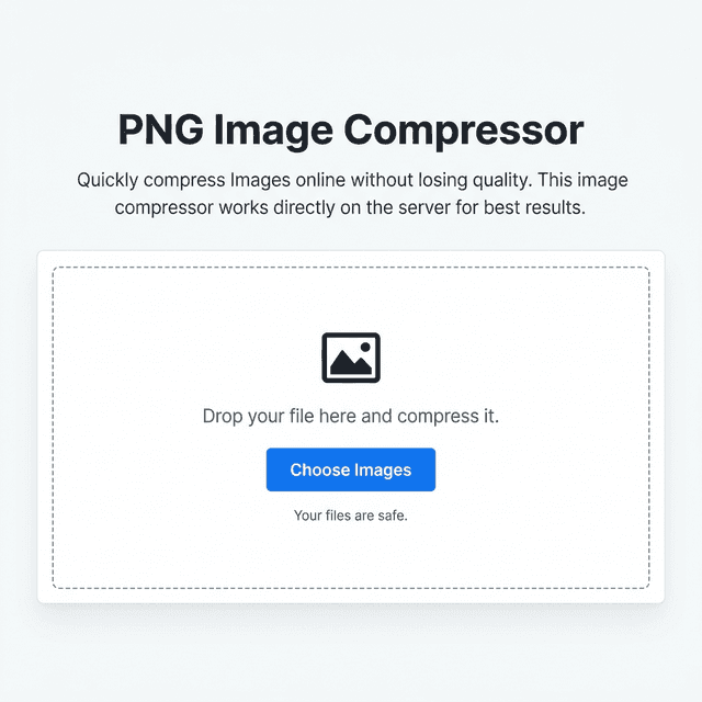 PNG Compressor Upload Interface